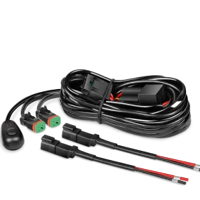16AWG DT Connector Wire Harness Kit 2 Leads W/ 12V On Off Switch