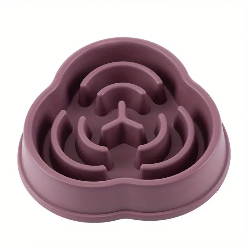 1PC Pet Slow Food Bowl Anti Choking Dog Bowl Dog Bowl Anti Overturning Pet Food Supplies and Feeding Device