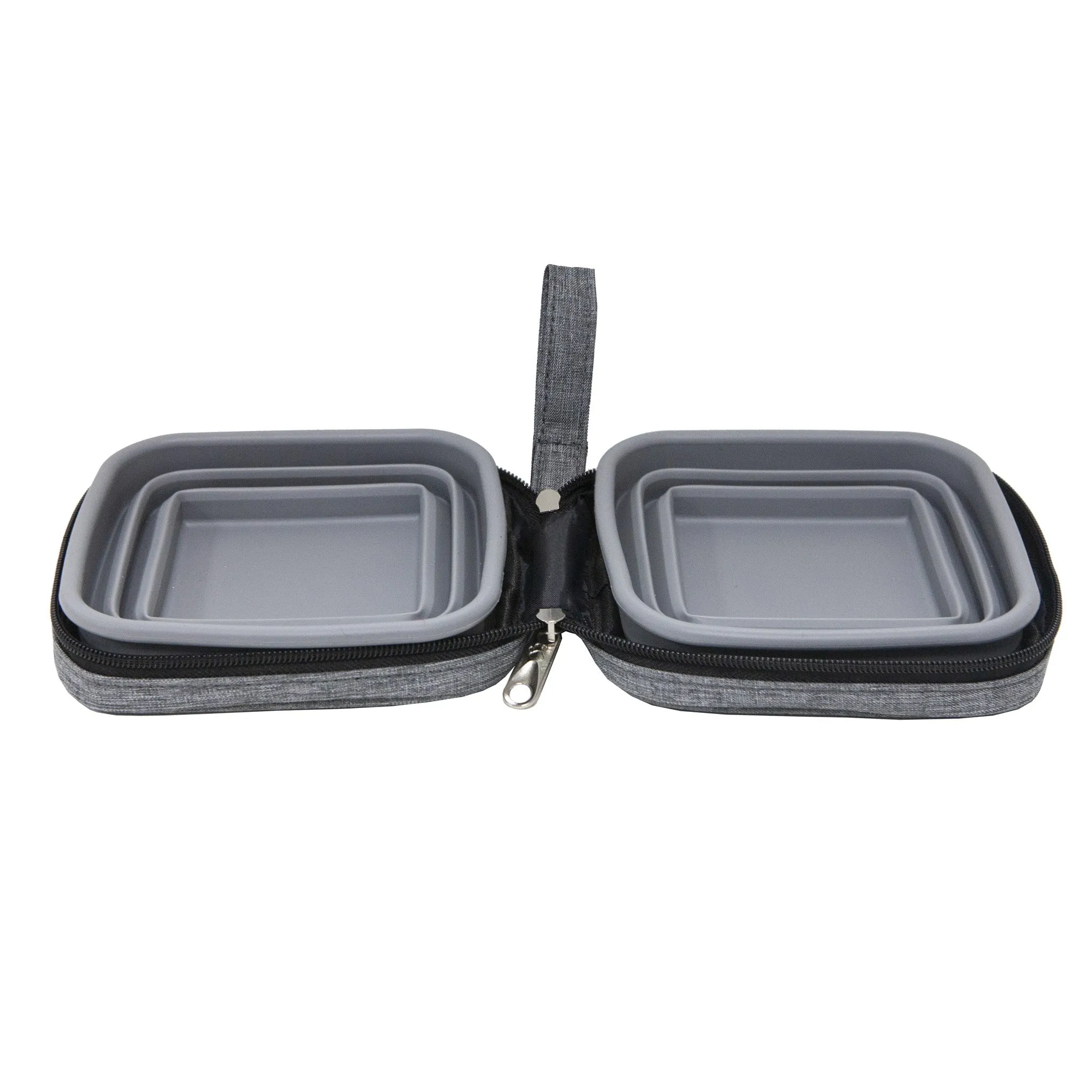 2-in-1 Portabowl Pet Bowl - Gray