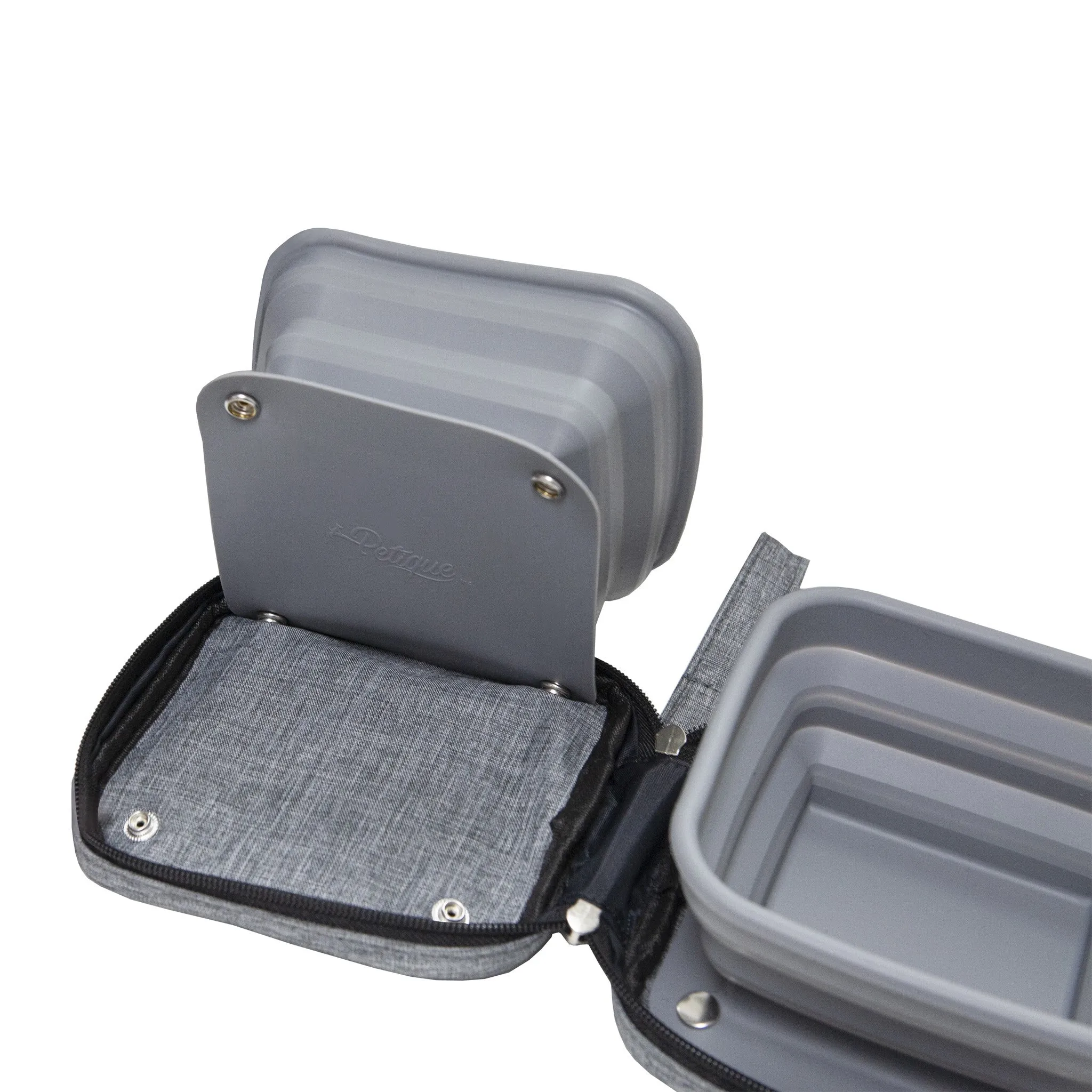2-in-1 Portabowl Pet Bowl - Gray