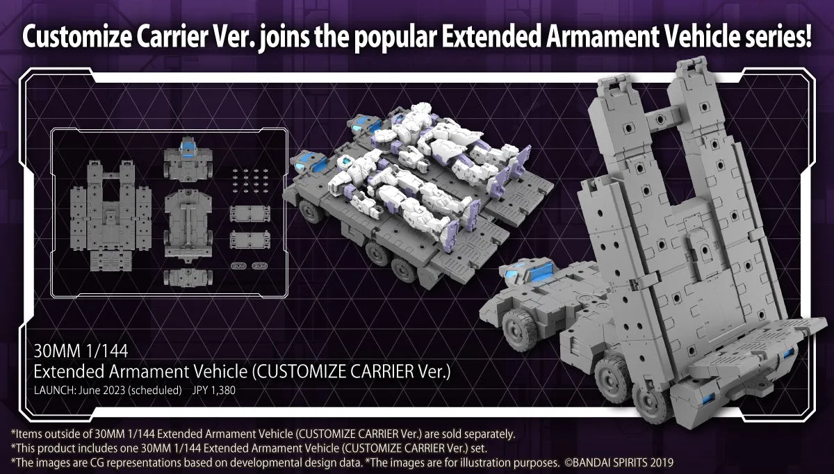 30MM EV-13 Extended Armament Vehicle (Customize Carrier Ver.) 1/144