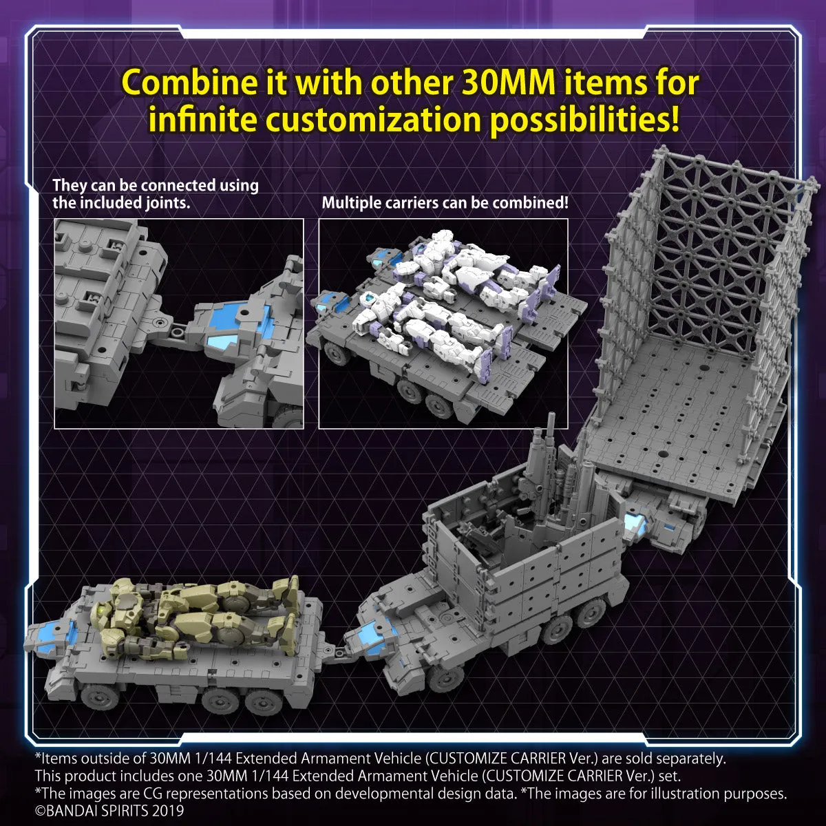 30MM EV-13 Extended Armament Vehicle (Customize Carrier Ver.) 1/144
