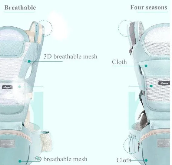 9 in 1 Attachable Hipseat Baby Carrier