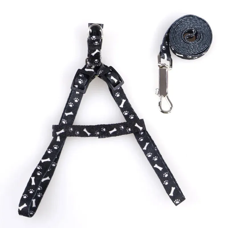 Adjustable Dog and Cat Harness with Leash Set - Reflective, Personalized Features