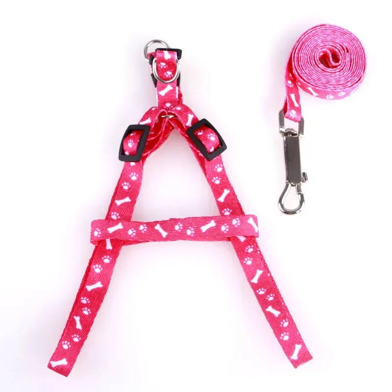 Adjustable Dog and Cat Harness with Leash Set - Reflective, Personalized Features