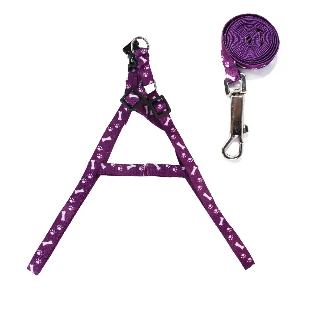 Adjustable Dog and Cat Harness with Leash Set - Reflective, Personalized Features