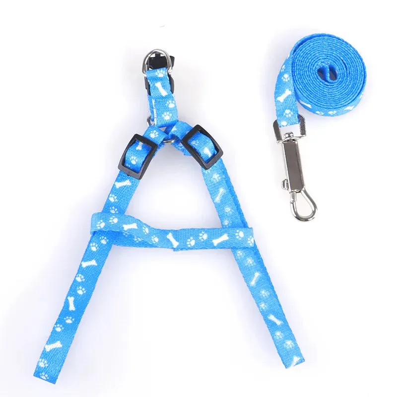 Adjustable Dog and Cat Harness with Leash Set - Reflective, Personalized Features