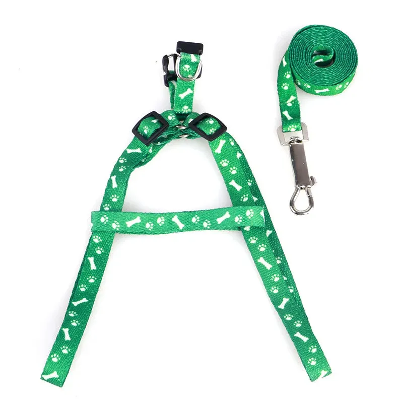 Adjustable Dog and Cat Harness with Leash Set - Reflective, Personalized Features