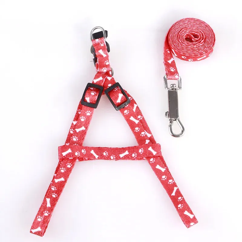 Adjustable Dog and Cat Harness with Leash Set - Reflective, Personalized Features