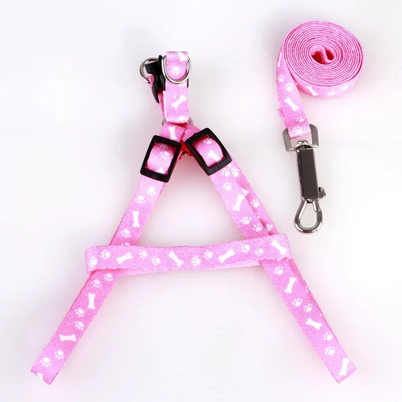 Adjustable Dog and Cat Harness with Leash Set - Reflective, Personalized Features