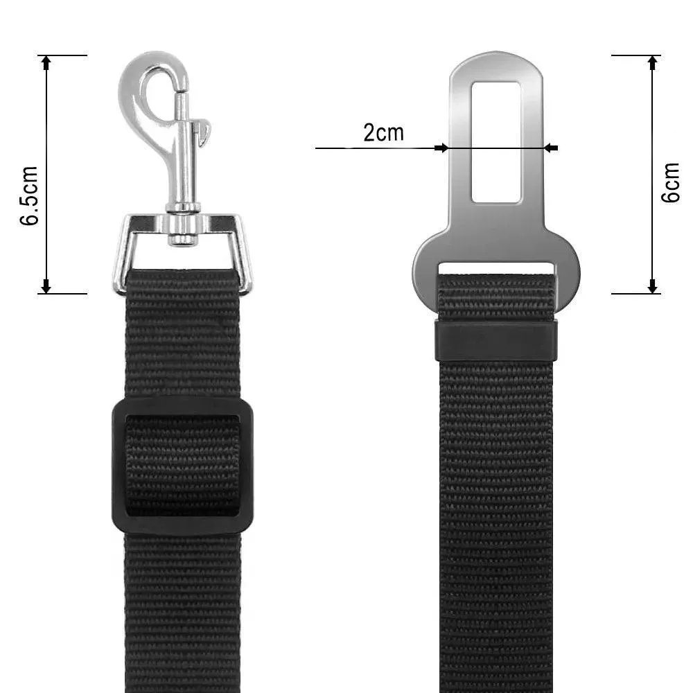 Adjustable Pet Car Safety Belt for Small to Medium Pets: Secure Travel Harness Clip