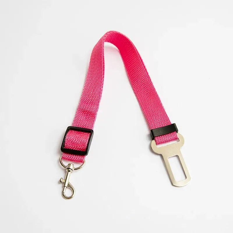 Adjustable Pet Car Safety Belt for Small to Medium Pets: Secure Travel Harness Clip