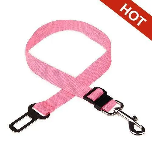 Adjustable Pet Car Safety Belt for Small to Medium Pets: Secure Travel Harness Clip