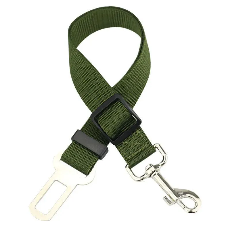 Adjustable Pet Car Safety Belt for Small to Medium Pets: Secure Travel Harness Clip