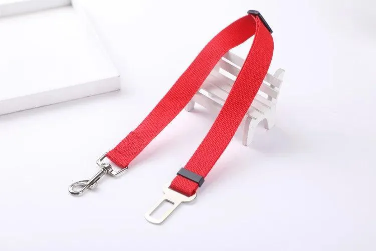 Adjustable Pet Car Safety Belt for Small to Medium Pets: Secure Travel Harness Clip