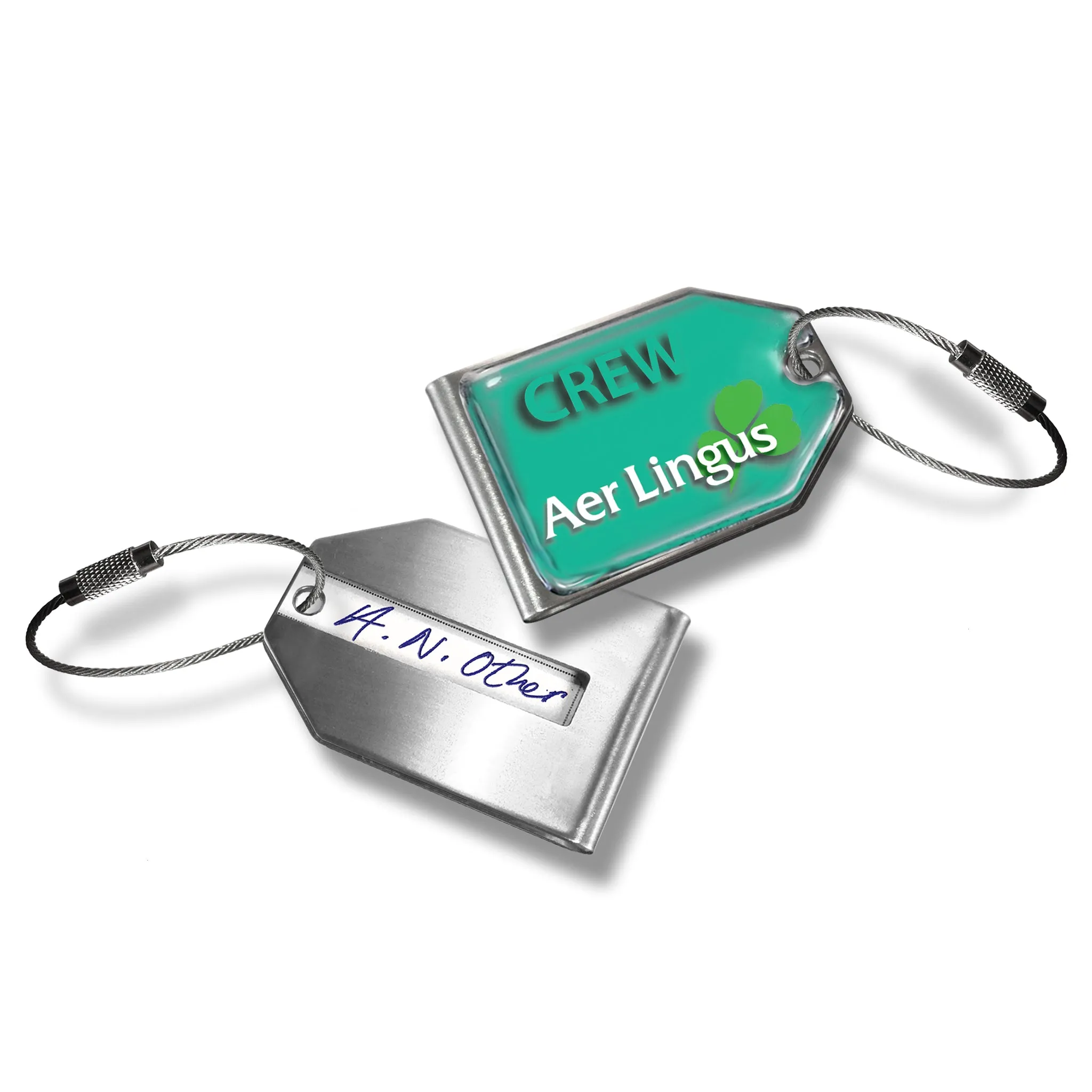 Aer Lingus Landscape GREEN Luggage Tag
