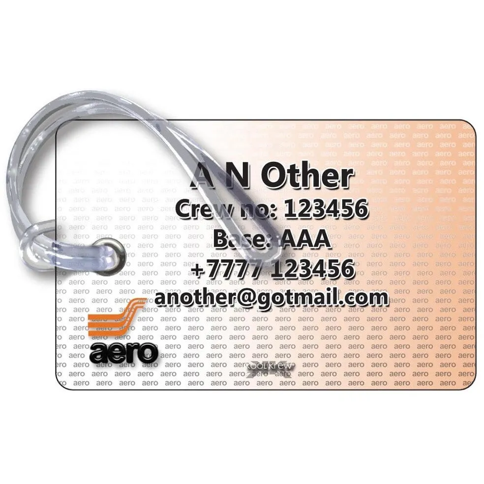 Aero Contractors Landscape Logo Luggage Tag
