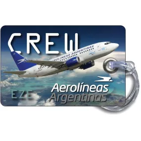Aerolineas Argentinas B737 Blue Skies luggage tag