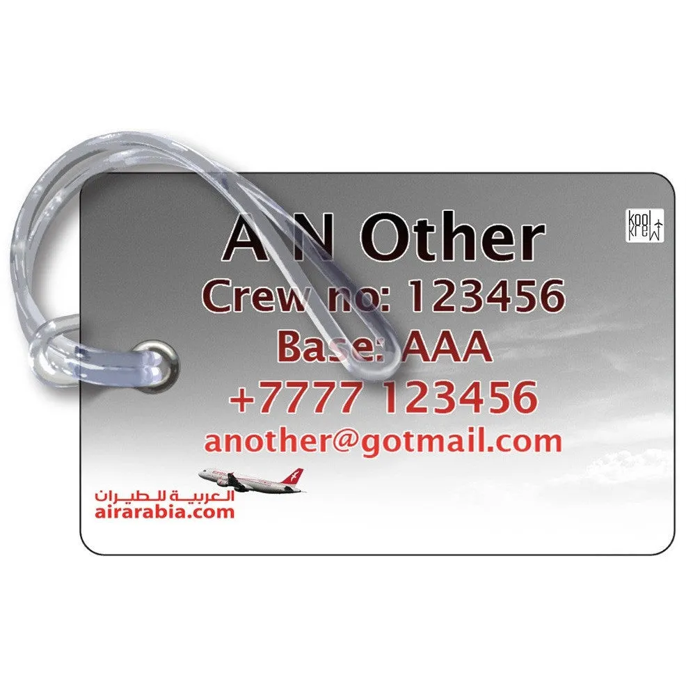 Air Arabia A320 Landscape Luggage Tag