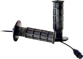 A'ME HEATED FULL WAFFLE GRIPS BLACK AGHMCFWB17