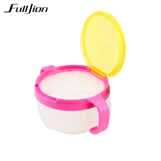 Anti-Spill Storage Cup With Cover And Handle For Babies - Fulljion