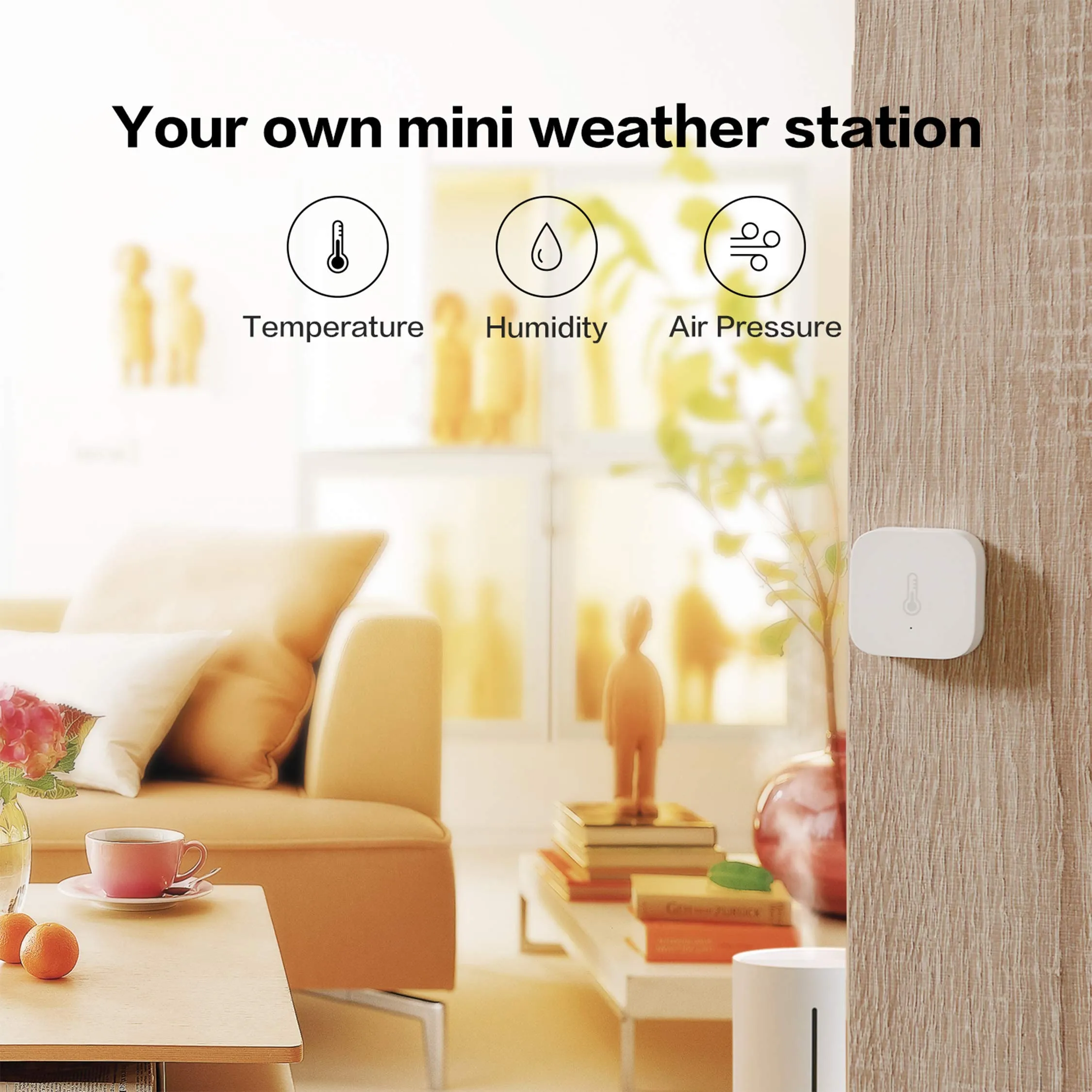 Aqara Temperature Sensor Smart Pressure Air Humidity Environment Sensor Smart Control Zigbee Smart Home For Xiaomi APP Mi Home