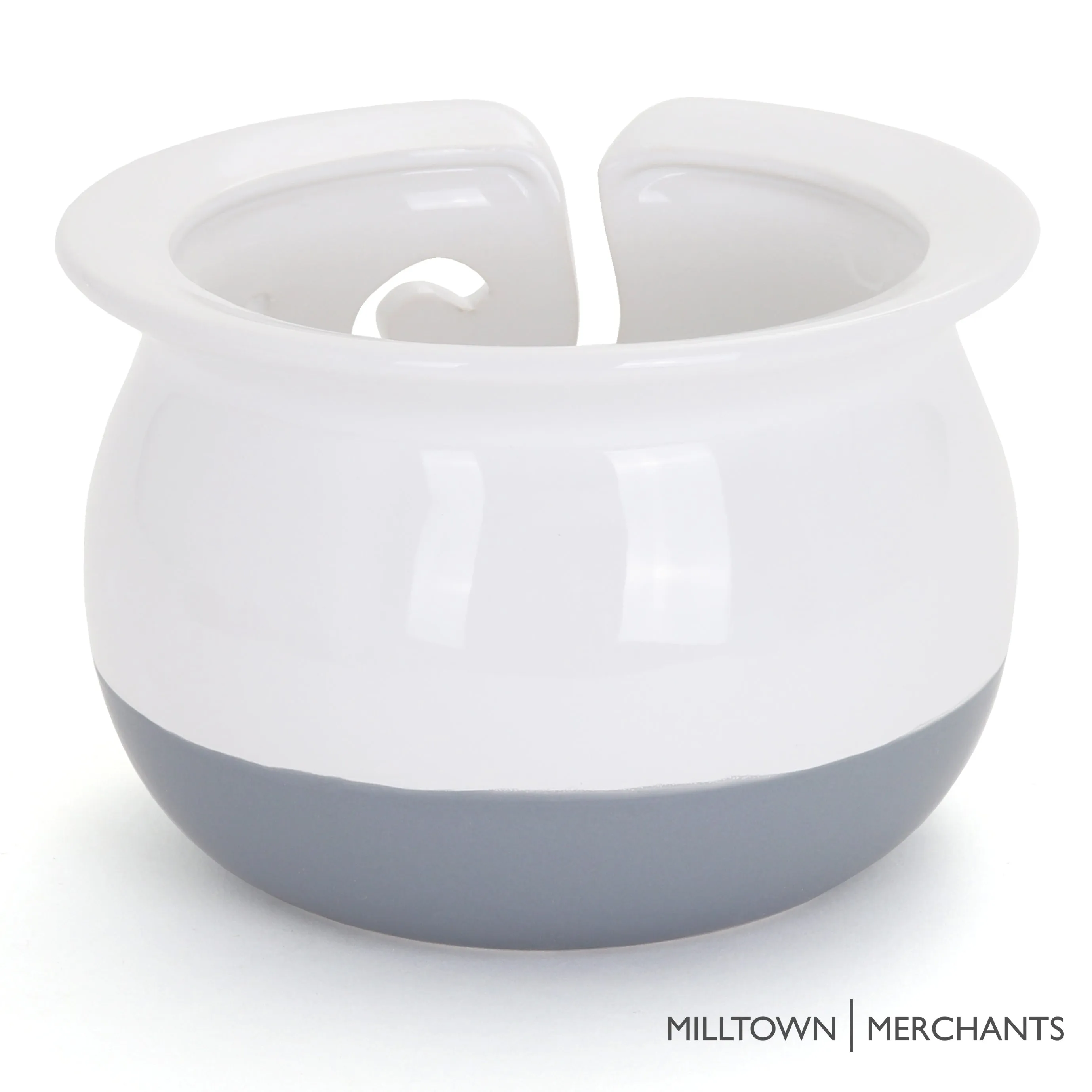 Artisan Yarn Bowl - White