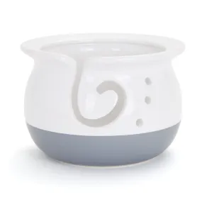 Artisan Yarn Bowl - White