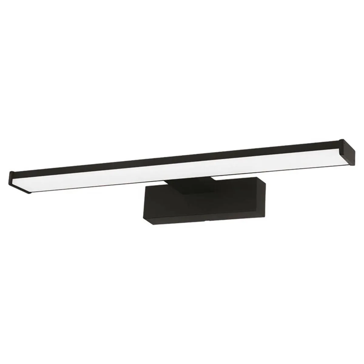 Bathroom Mirror Light Integrated LED Neutral White Aluminium Black Modern 40mm