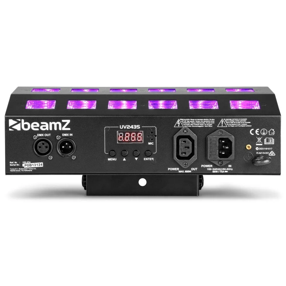 Beamz BUV463 LED UV Light and Strobe