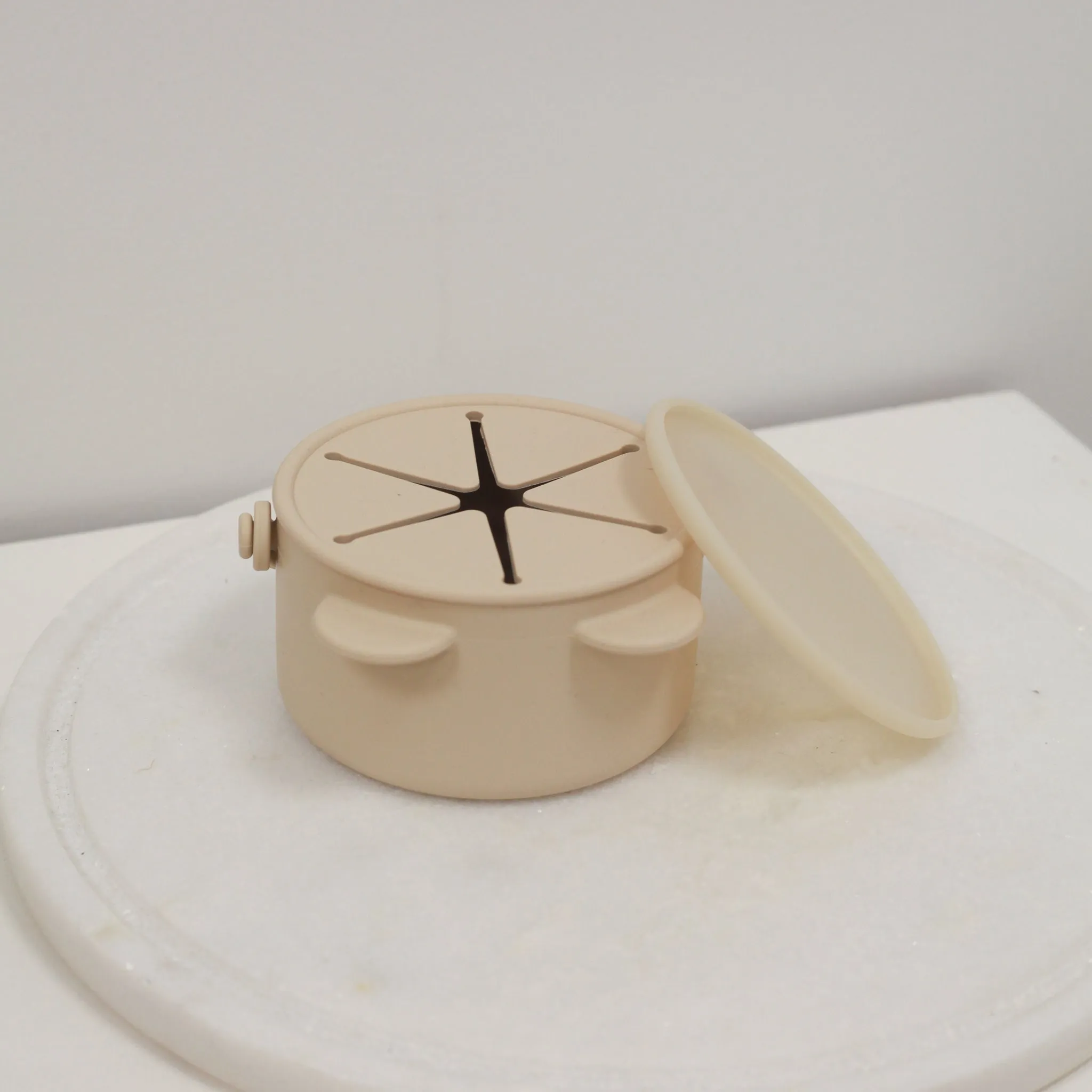 Beige Feeding Bowl