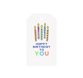 Birthday Candles Luggage Gift Tags