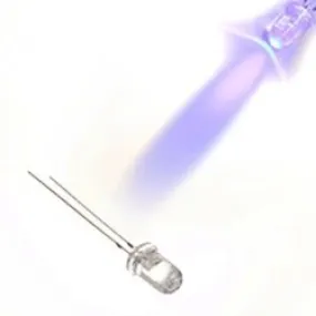 Blue Flashing 5mm Water Clear LED - 15 deg - 3500mCd