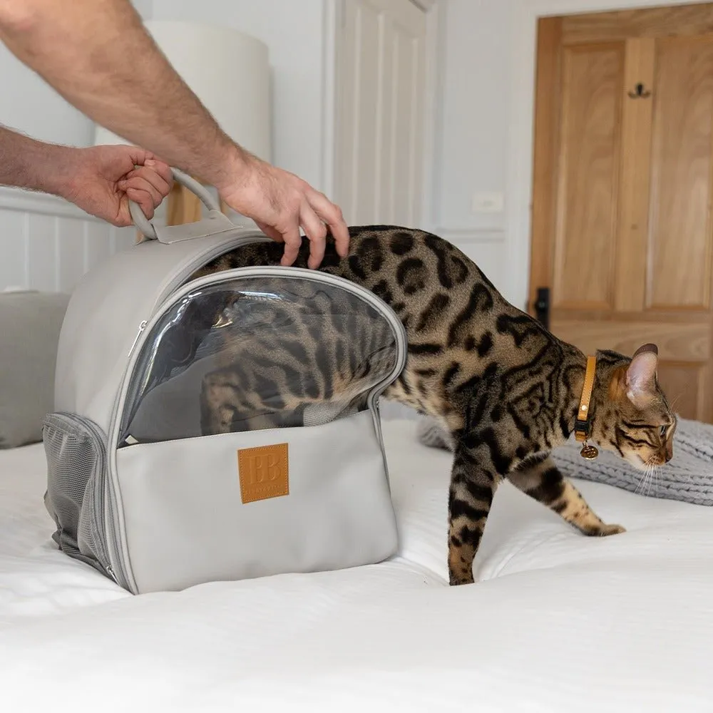 Buddy & Belle Cat Backpack Grey Cat Carrier