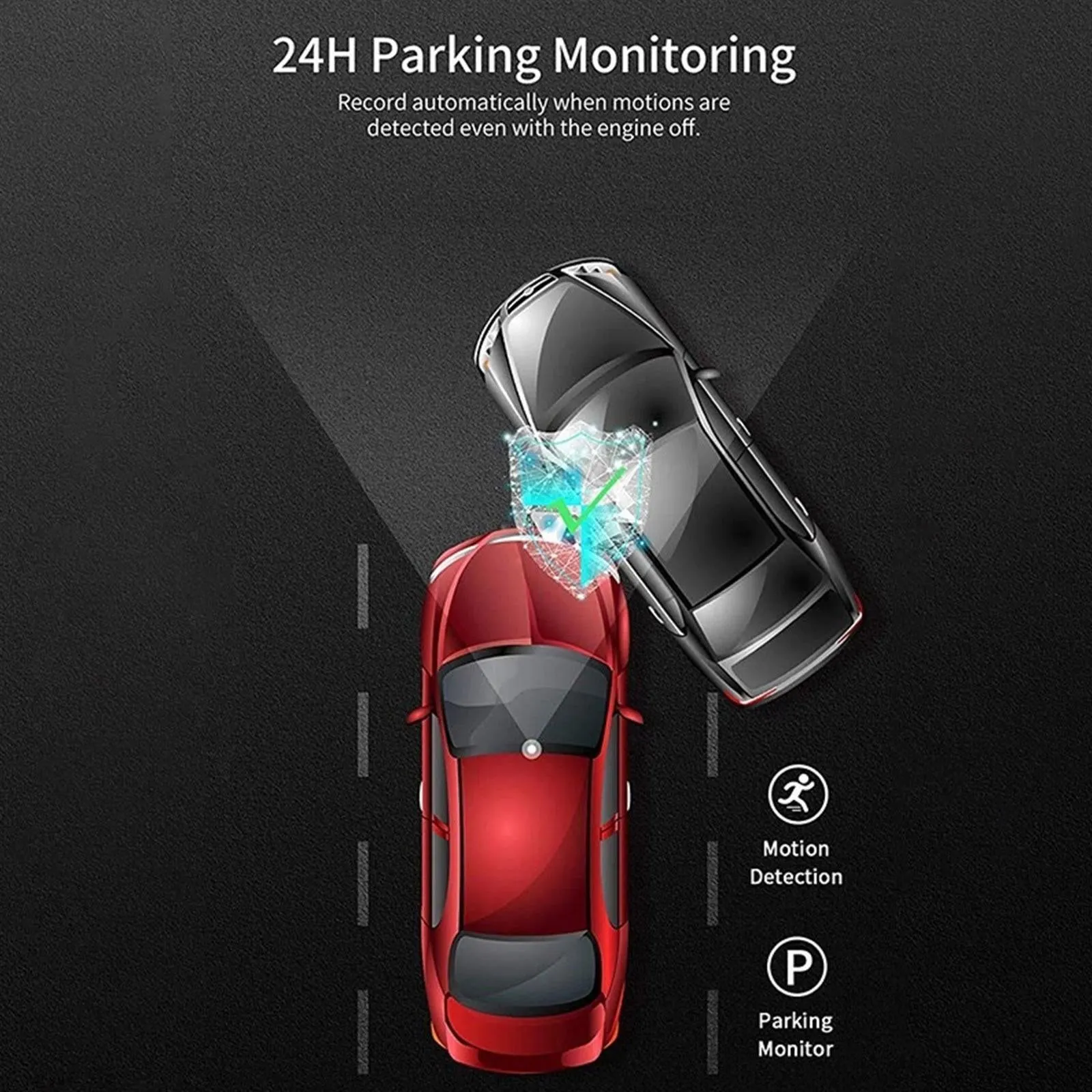 Car Driving Recorder Dual Lens Dvr Camera HD 1080P Dash Cam USB