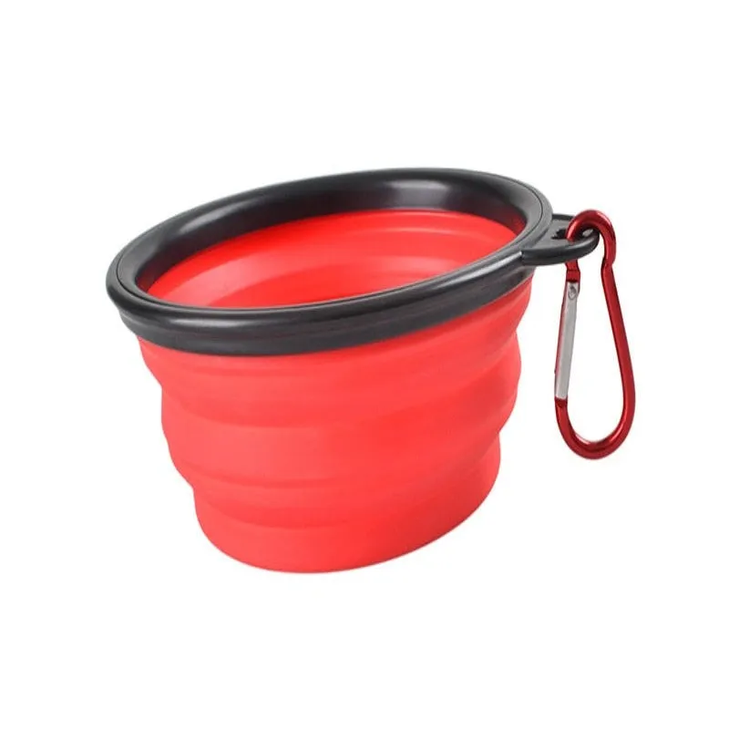 Collapsible Dog Folding Silicone Bowl