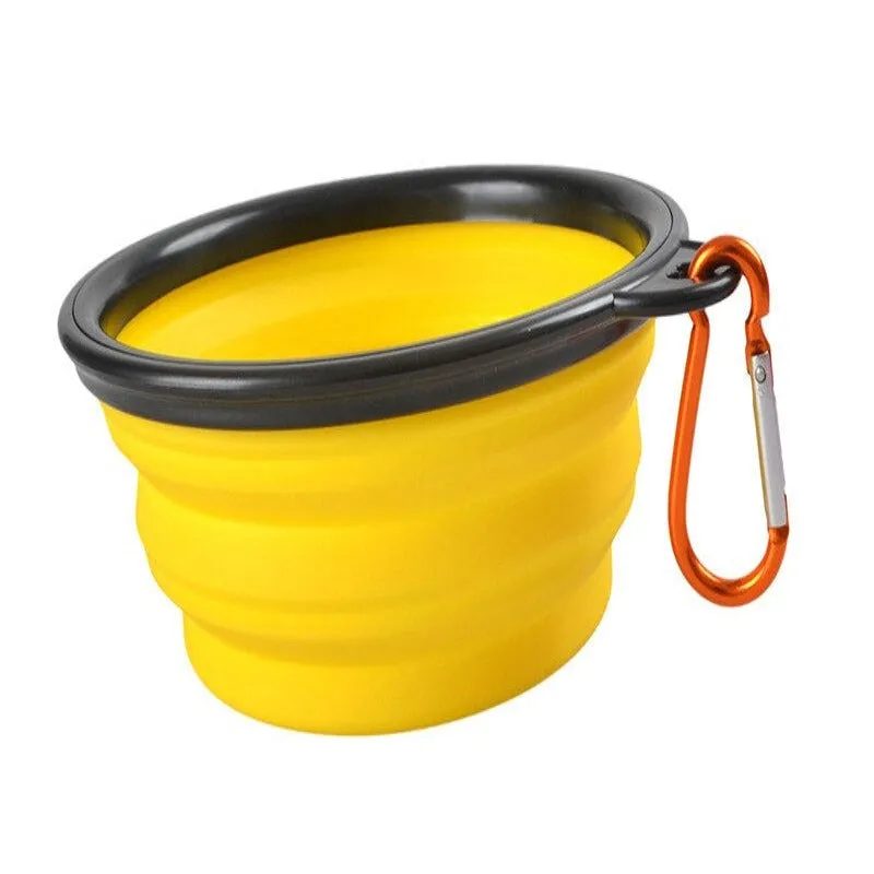 Collapsible Dog Folding Silicone Bowl