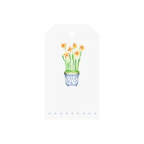 Daffodil Cachepot Luggage Gift Tags