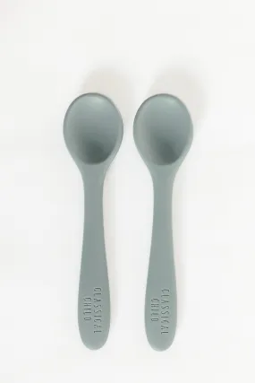 Denim Silicone Spoon 2 Pack