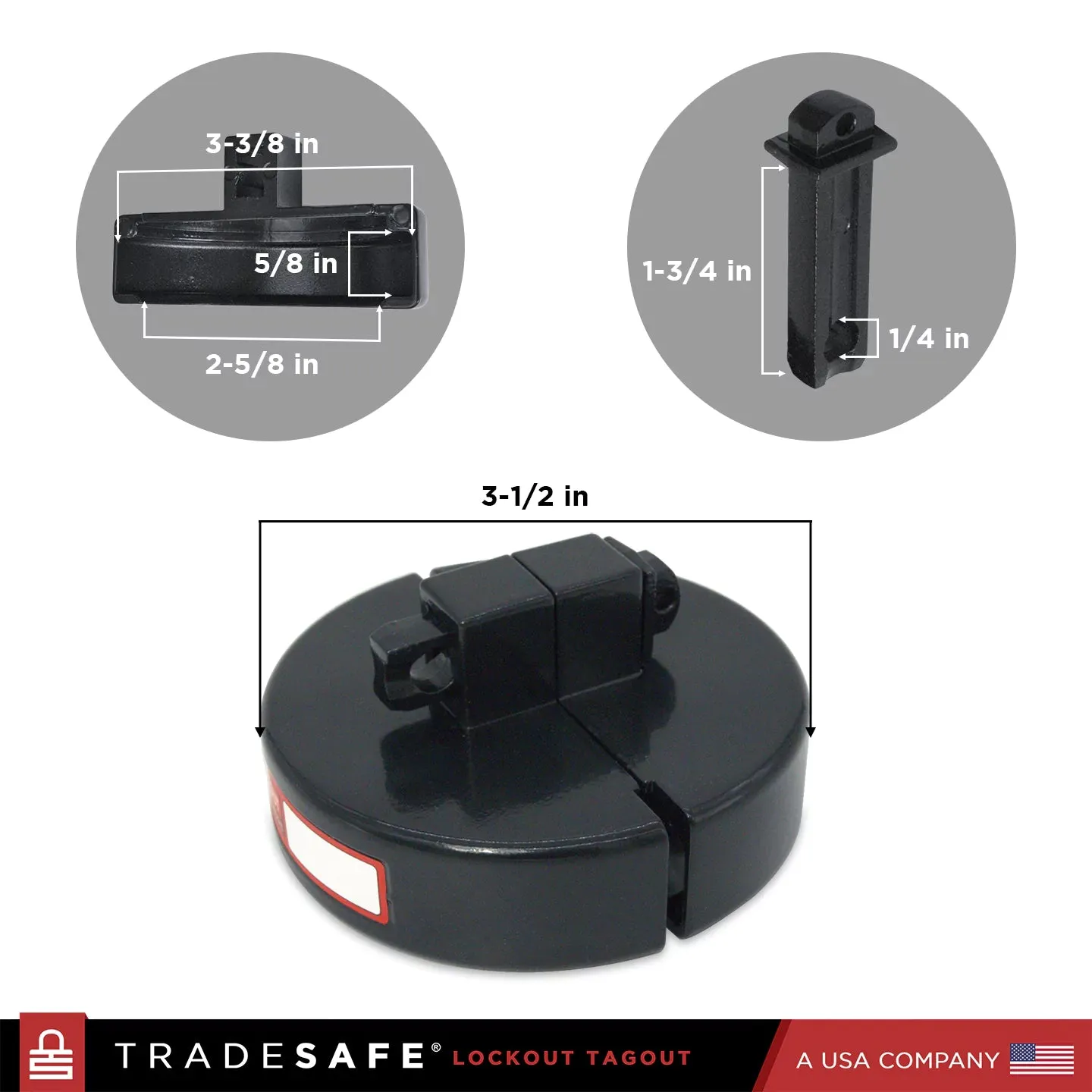 Drum Lock - Fits 3-3/8” Diameter Drum Bung Opening