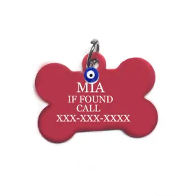 Evil Eye, Evil Eye Dog Id Tag with Free Engraving