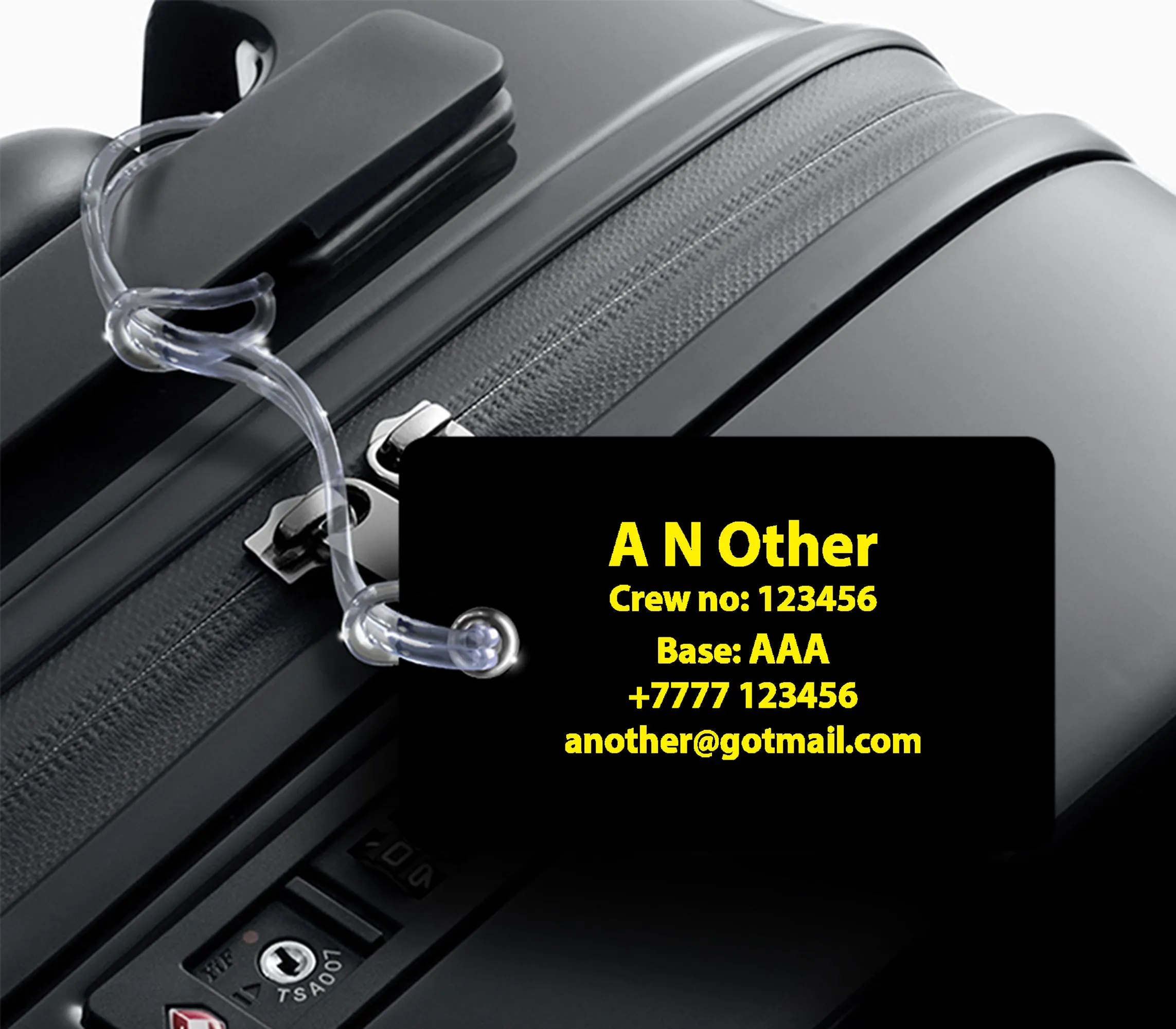 First Officer 2 Bars Luggage Tag