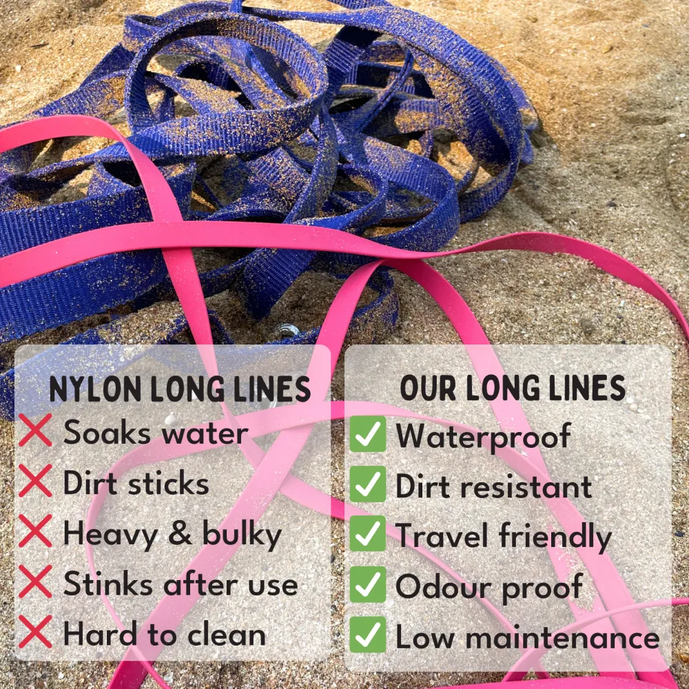 For The Love Of Dogs Long Lines Leash for Dogs (Hot Pink)