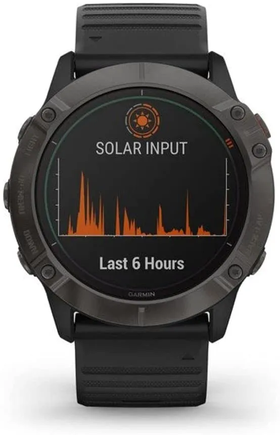 Garmin Fenix 6X Pro Solar, Premium Multisport GPS Watch with Pulse Ox Sensors