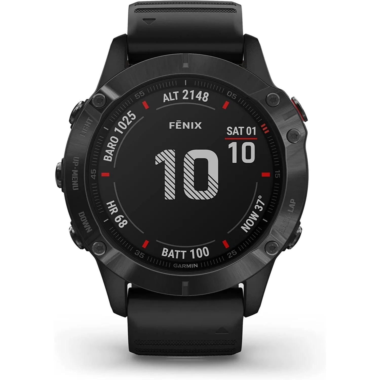 Garmin Fenix 6X Pro Solar, Premium Multisport GPS Watch with Pulse Ox Sensors