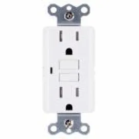 GFWT1-I Leviton 15 Amp Receptacle, Slim, Weather & Tamper-Resistant - Ivory
