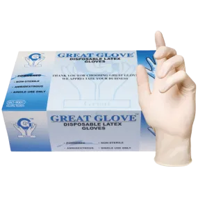 Great Glove Disposable Latex Examination (Box/50Pairs)