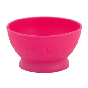 Green Sprouts Silicone Feeding Bowl Pink