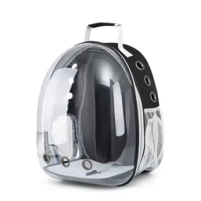 Habibi Pets Transparent Pet Backpack - Black