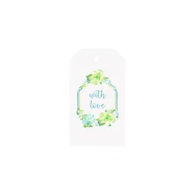 Hydrangeas "With Love" Luggage Gift Tags